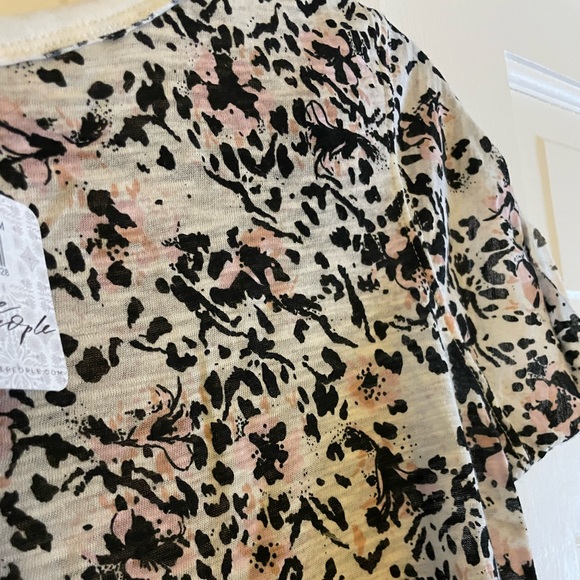 NWT Free People short sleeve cotton tee, M - Picture 2 of 5